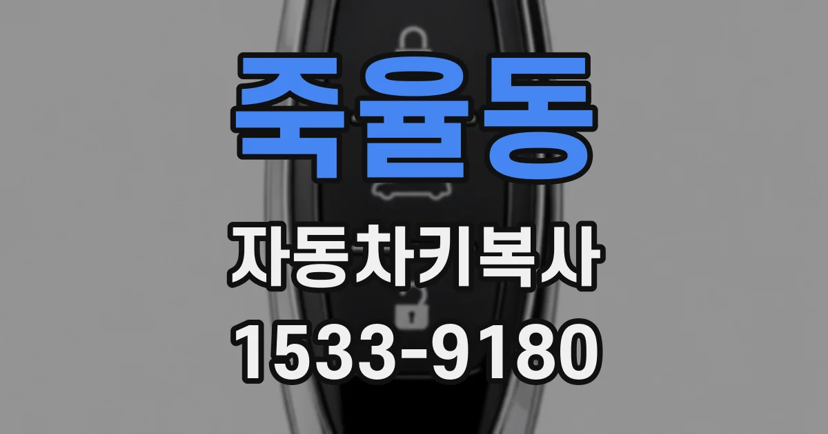 죽율동 자동차키복사
