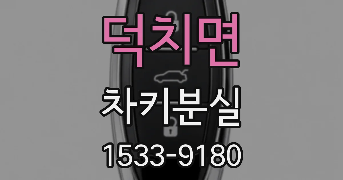 덕치면 차키분실