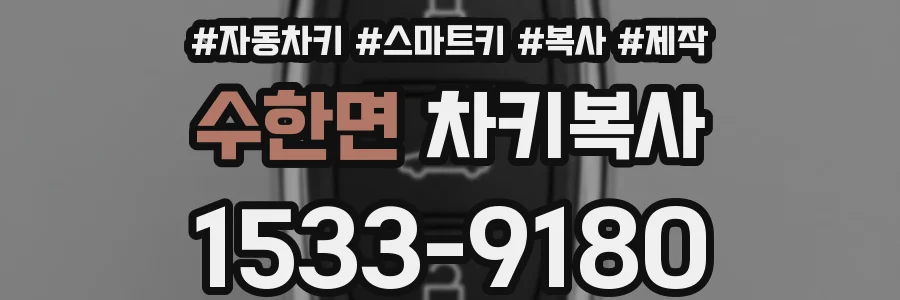 수한면 차키복사