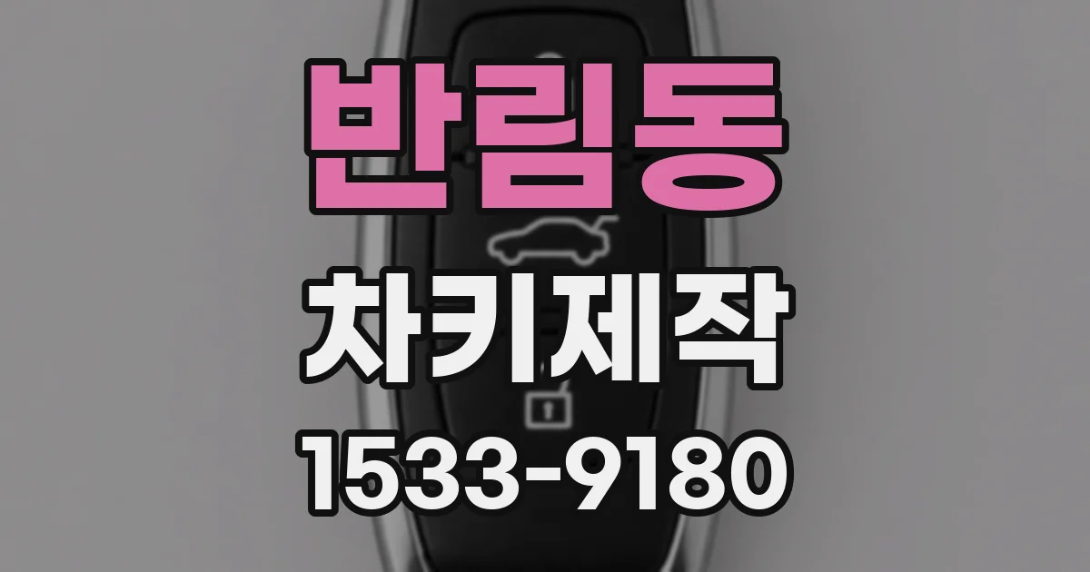 반림동 차키제작