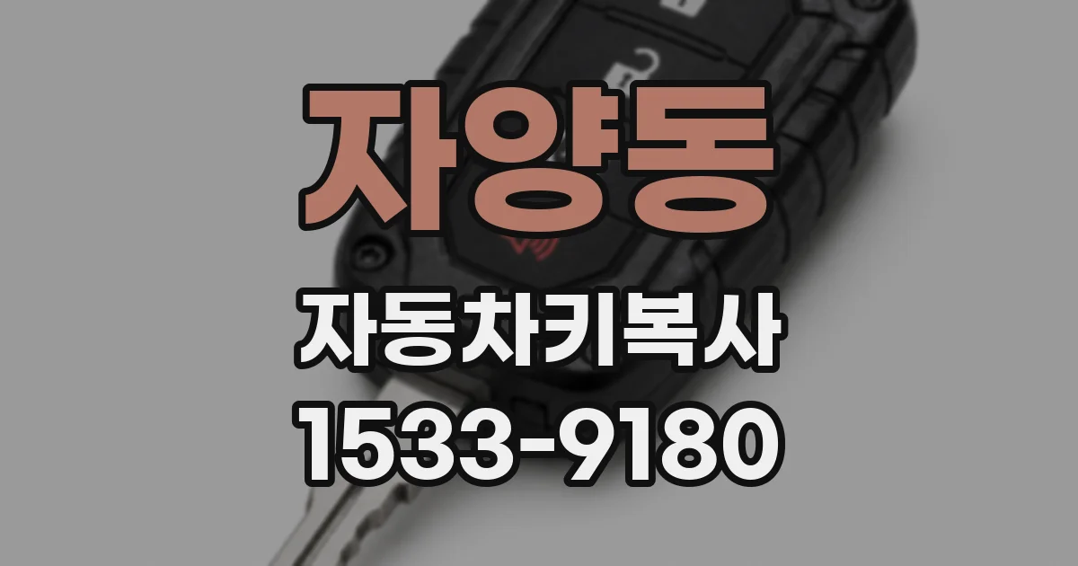 자양동 자동차키복사