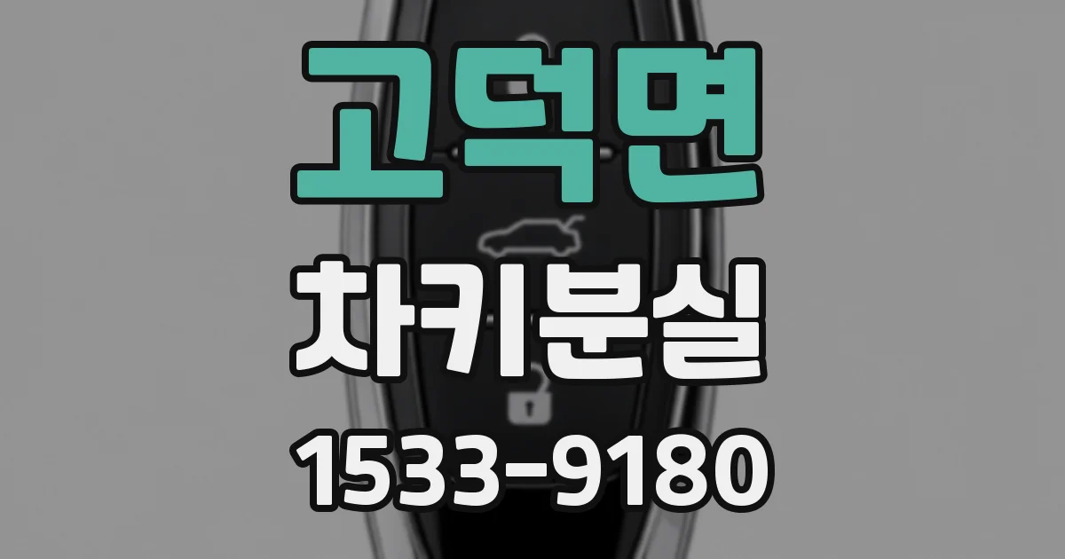 고덕면 차키분실