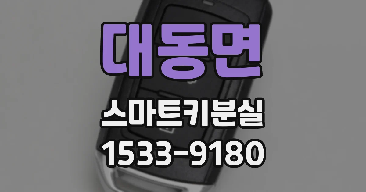 대동면 스마트키분실