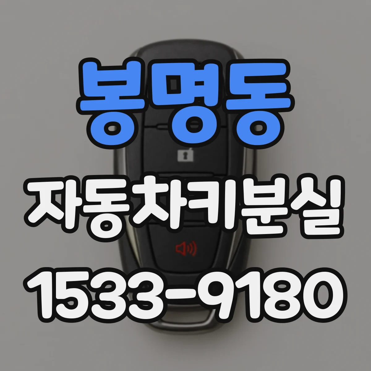 봉명동 자동차키분실