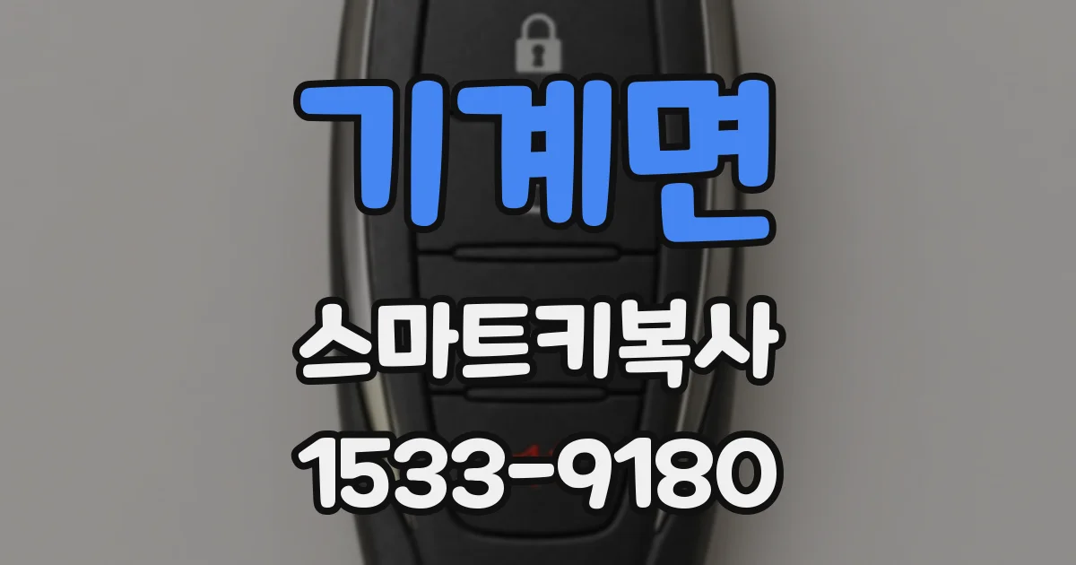기계면 스마트키복사