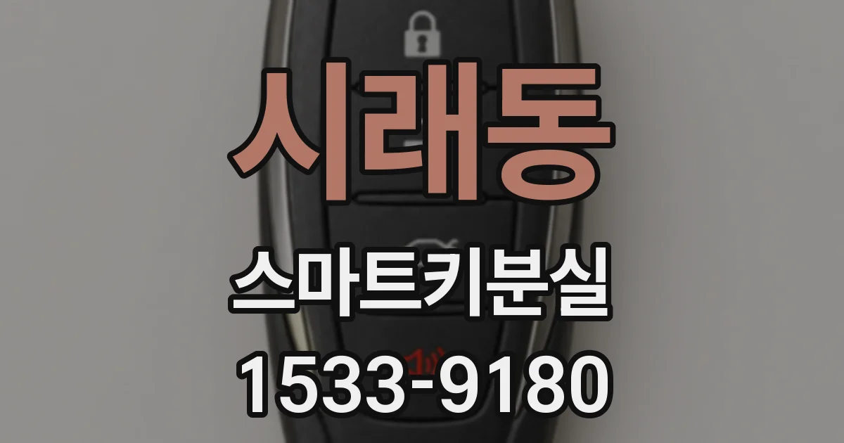 시래동 스마트키분실