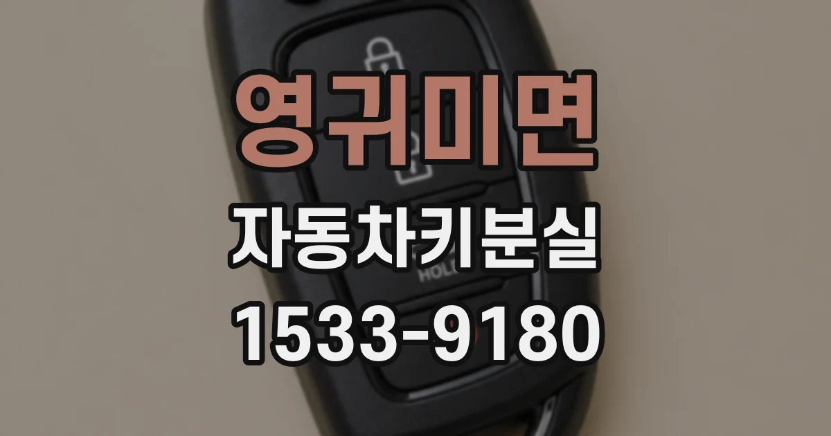영귀미면 자동차키분실