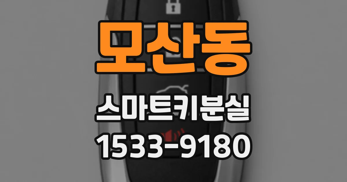 모산동 스마트키분실