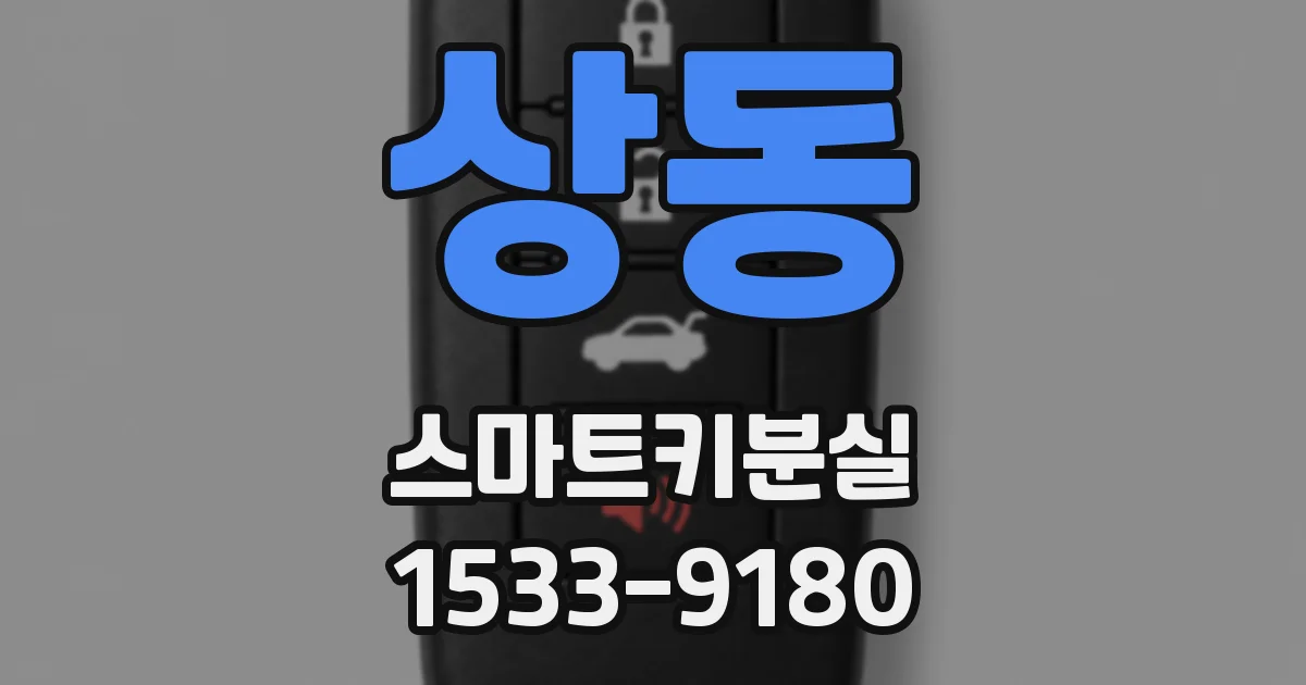 상동 스마트키분실