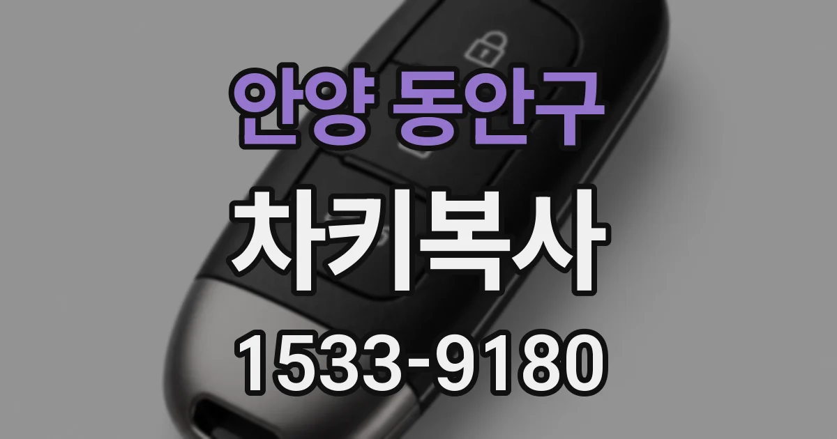 안양 동안구 차키복사