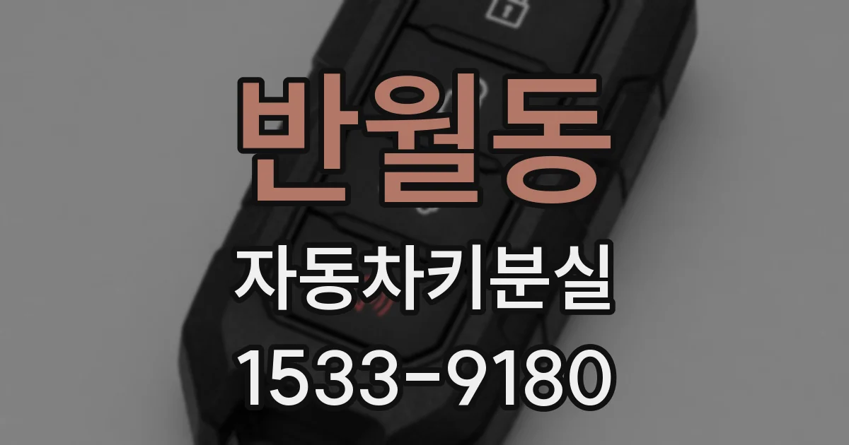 반월동 자동차키분실