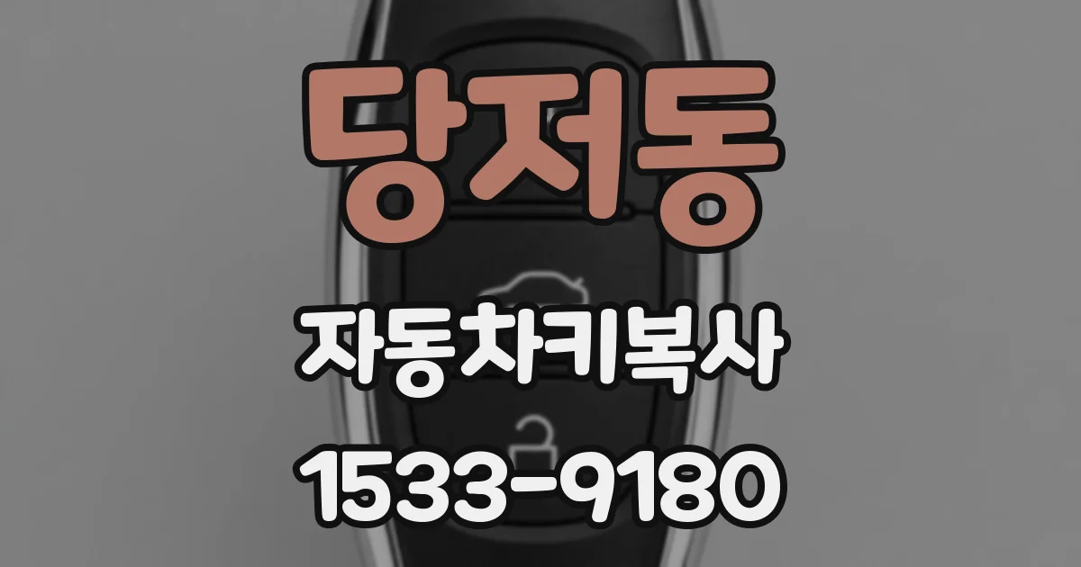 당저동 자동차키복사