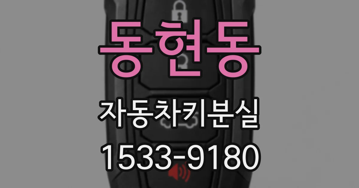 동현동 자동차키분실