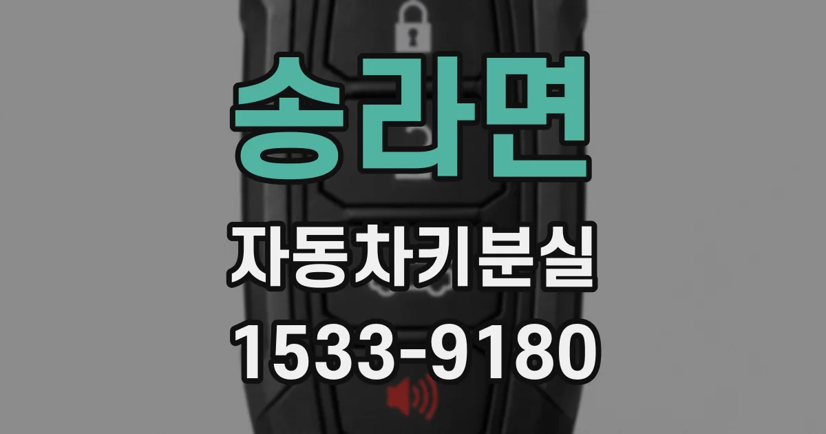 송라면 자동차키분실