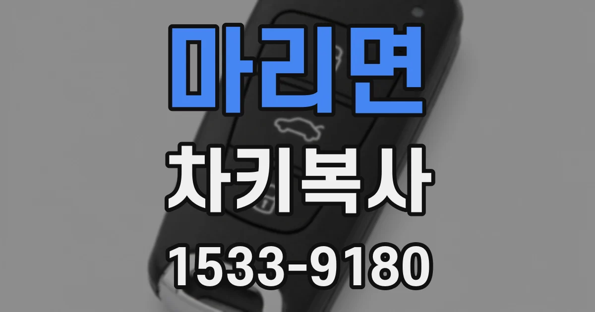 마리면 차키복사