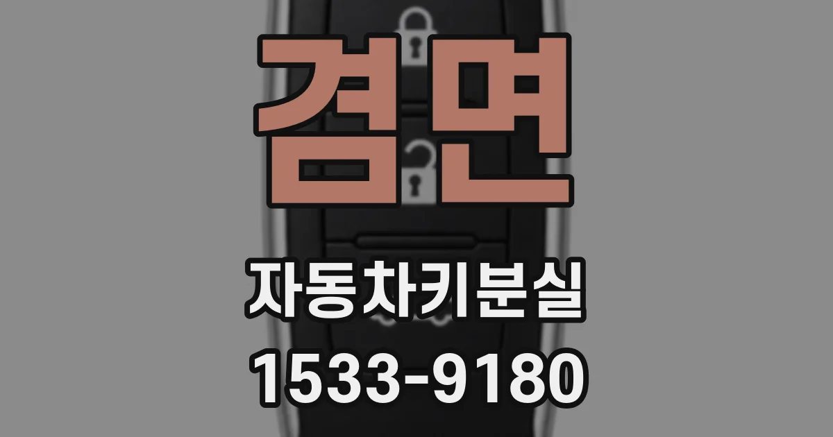 겸면 자동차키분실