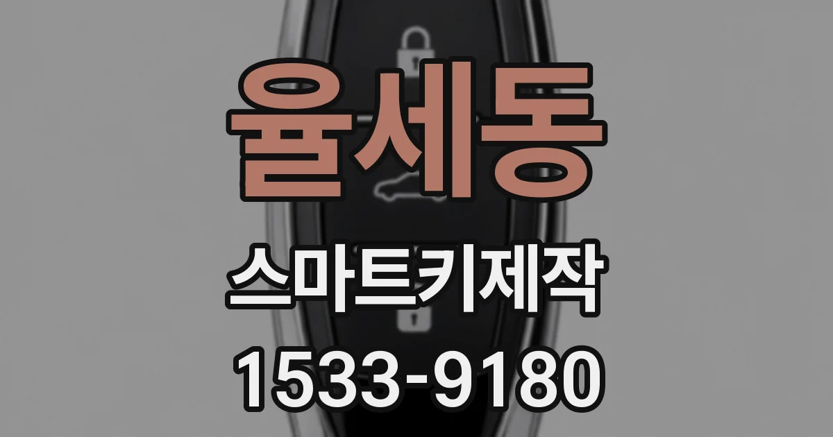 율세동 스마트키제작