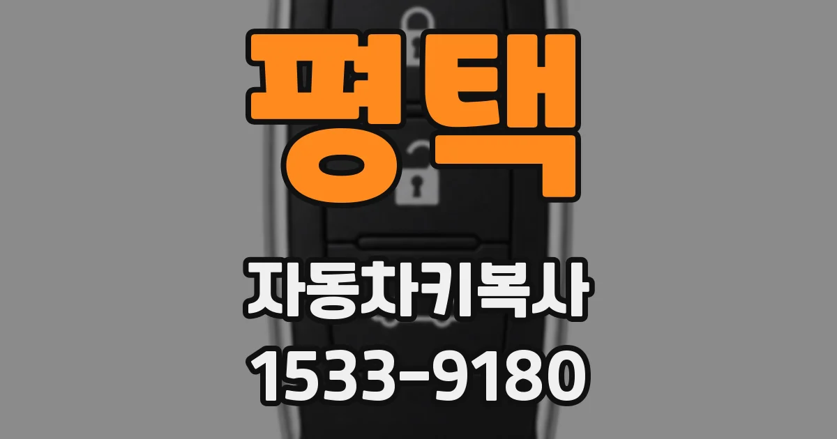 평택 자동차키복사