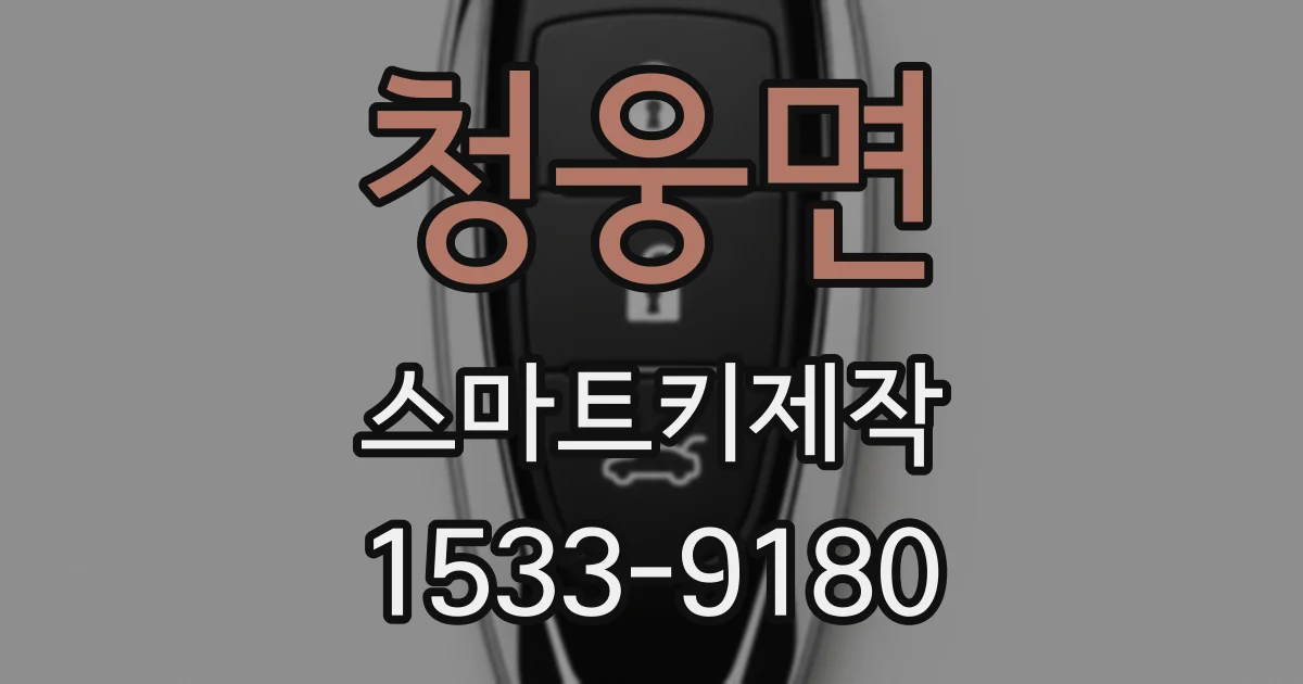 청웅면 스마트키제작