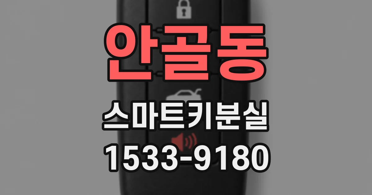안골동 스마트키분실