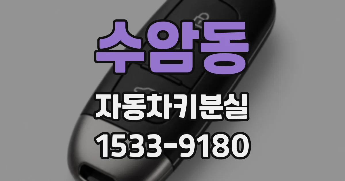 수암동 자동차키분실