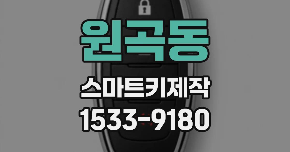 원곡동 스마트키제작