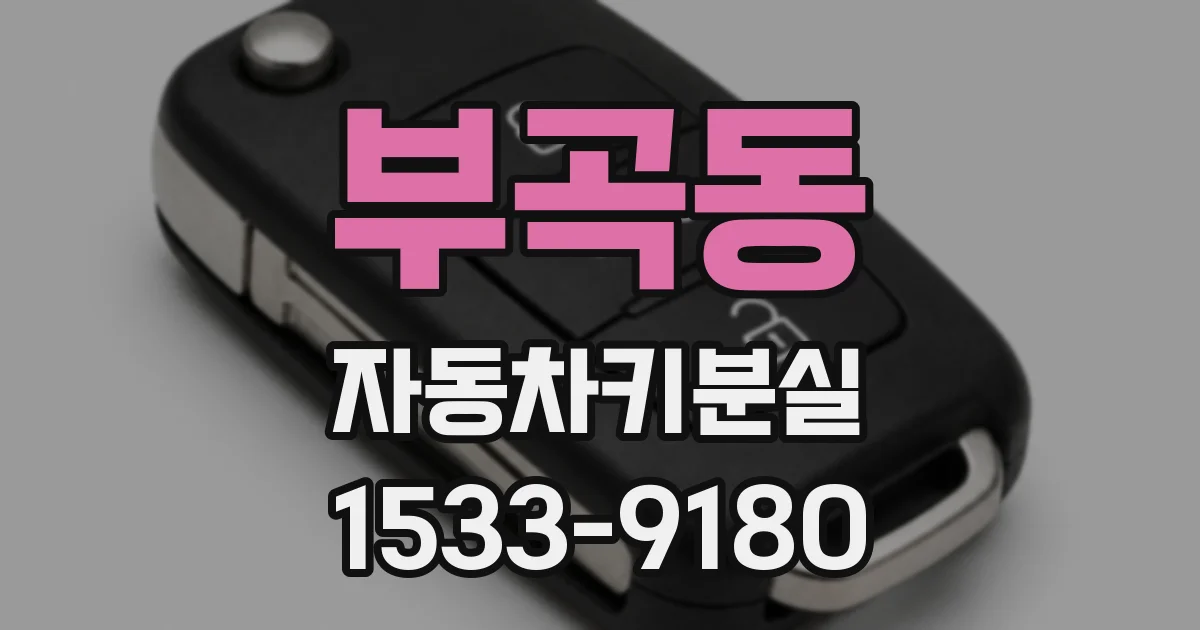 부곡동 자동차키분실