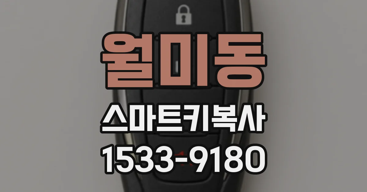 월미동 스마트키복사