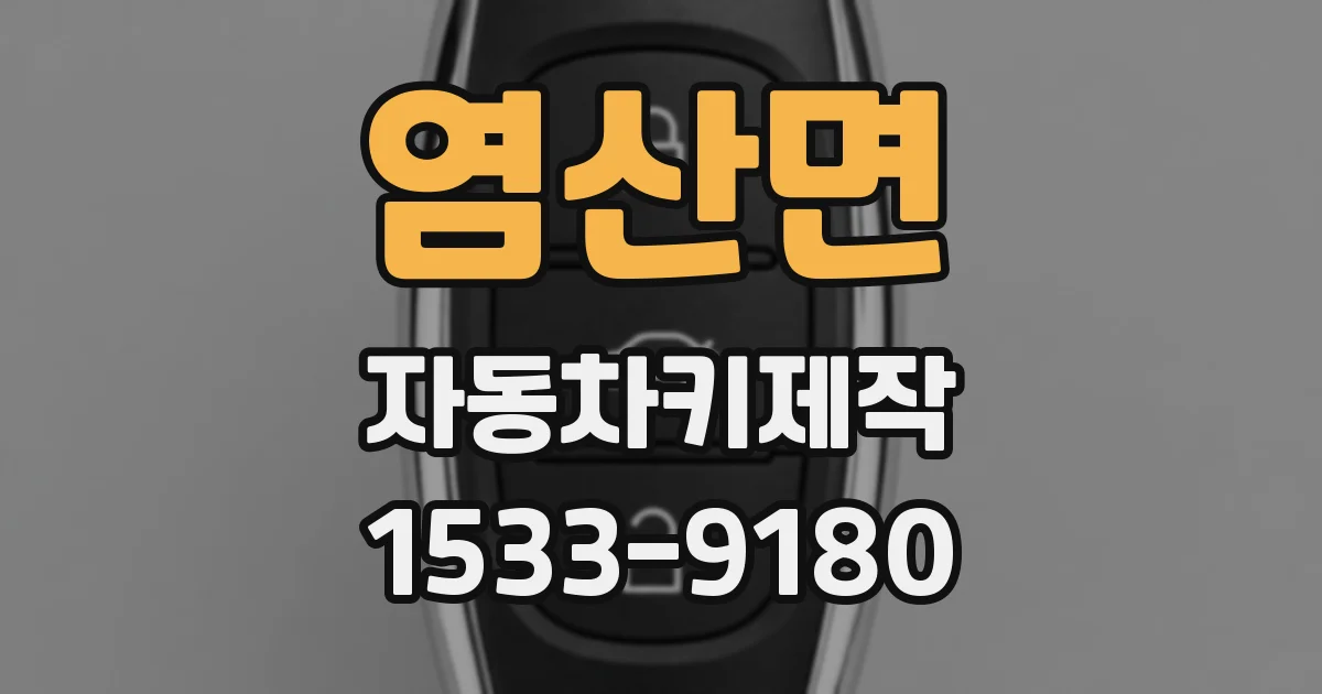 염산면 자동차키제작