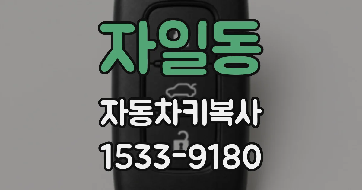 자일동 자동차키복사