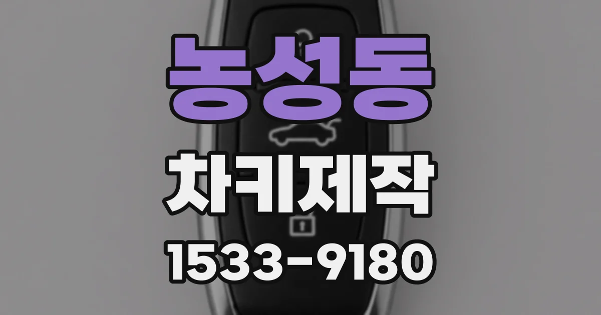 농성동 차키제작