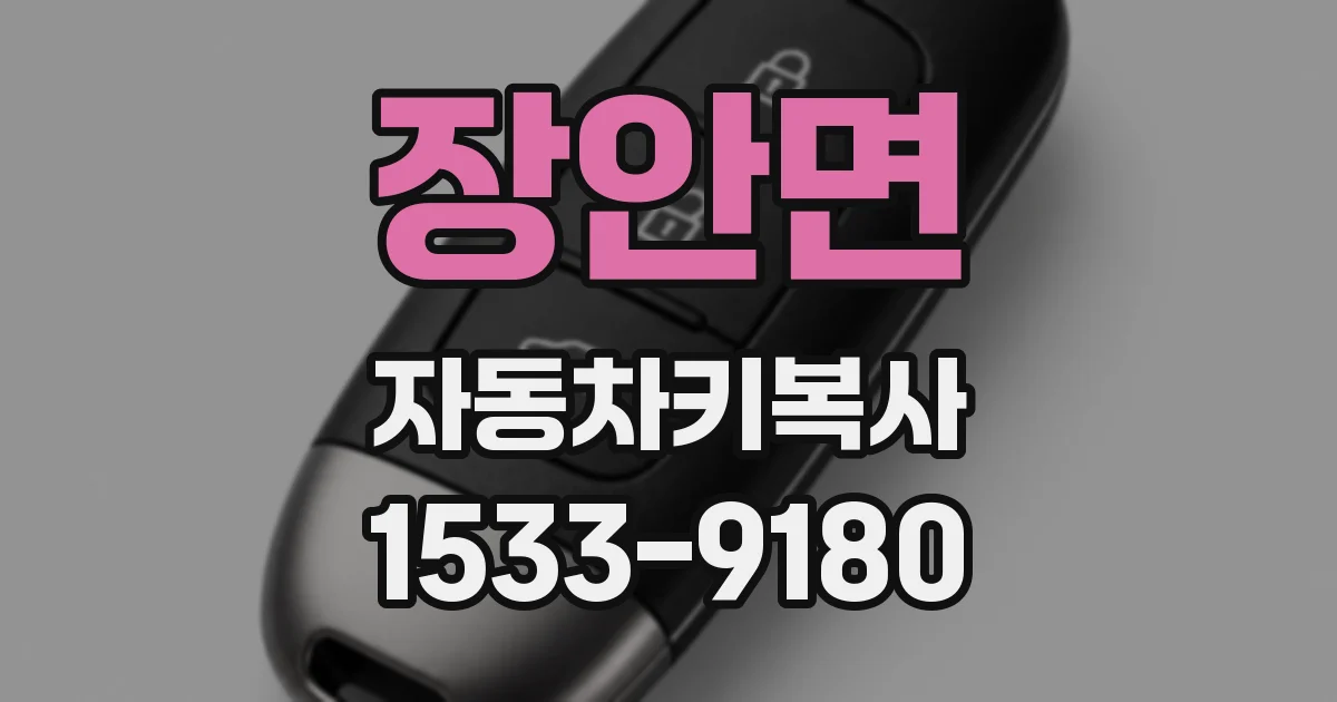 장안면 자동차키복사