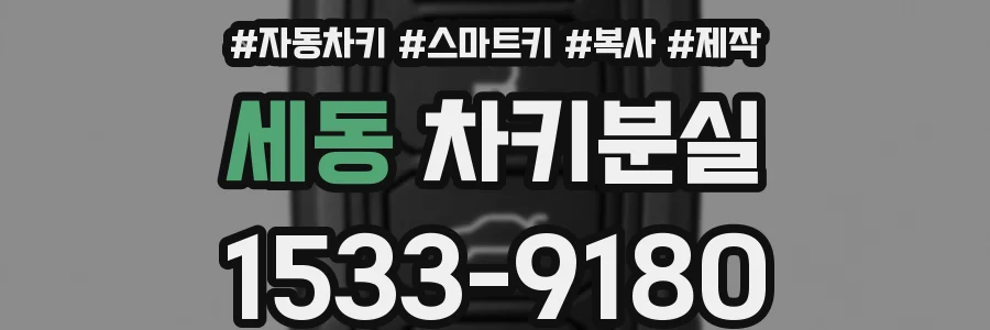 세동 차키분실