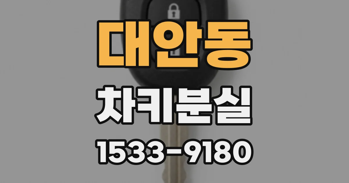 대안동 차키분실