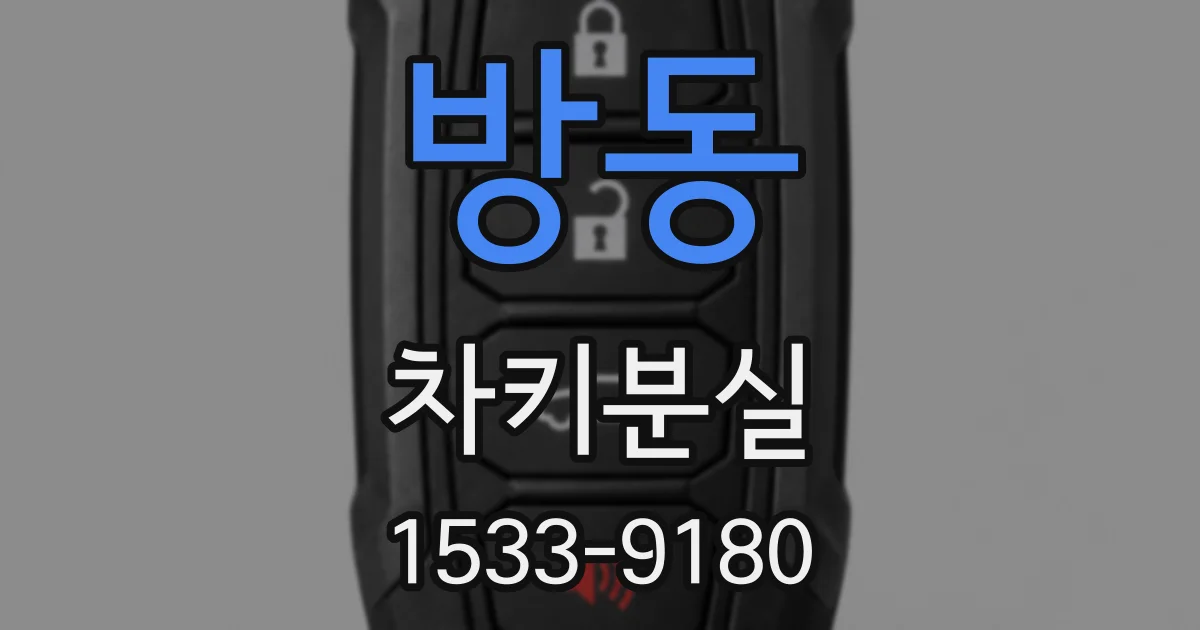 방동 차키분실