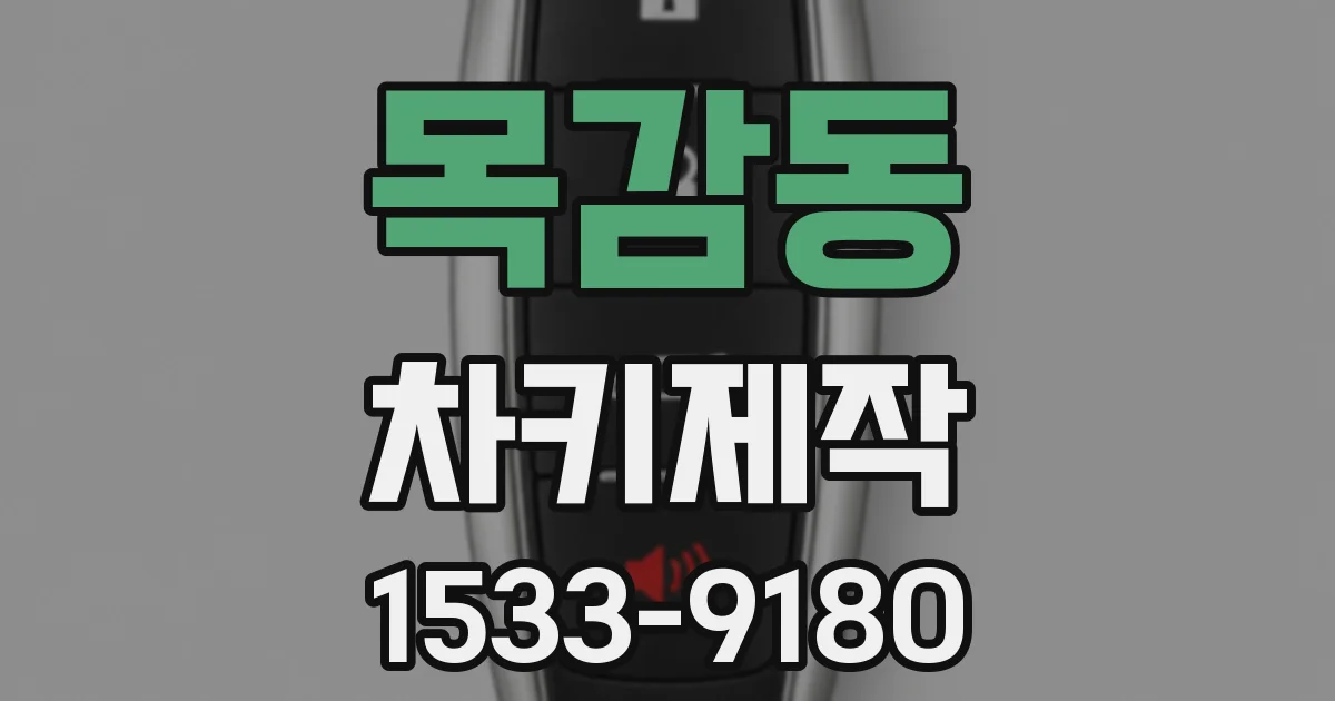 목감동 차키제작
