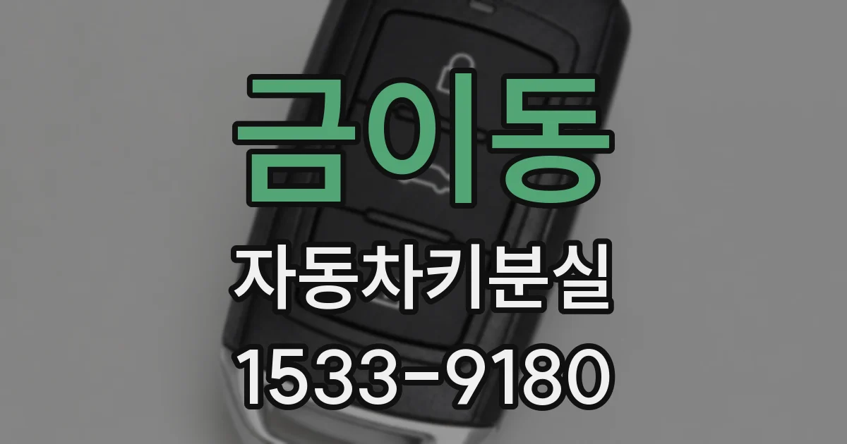 금이동 자동차키분실