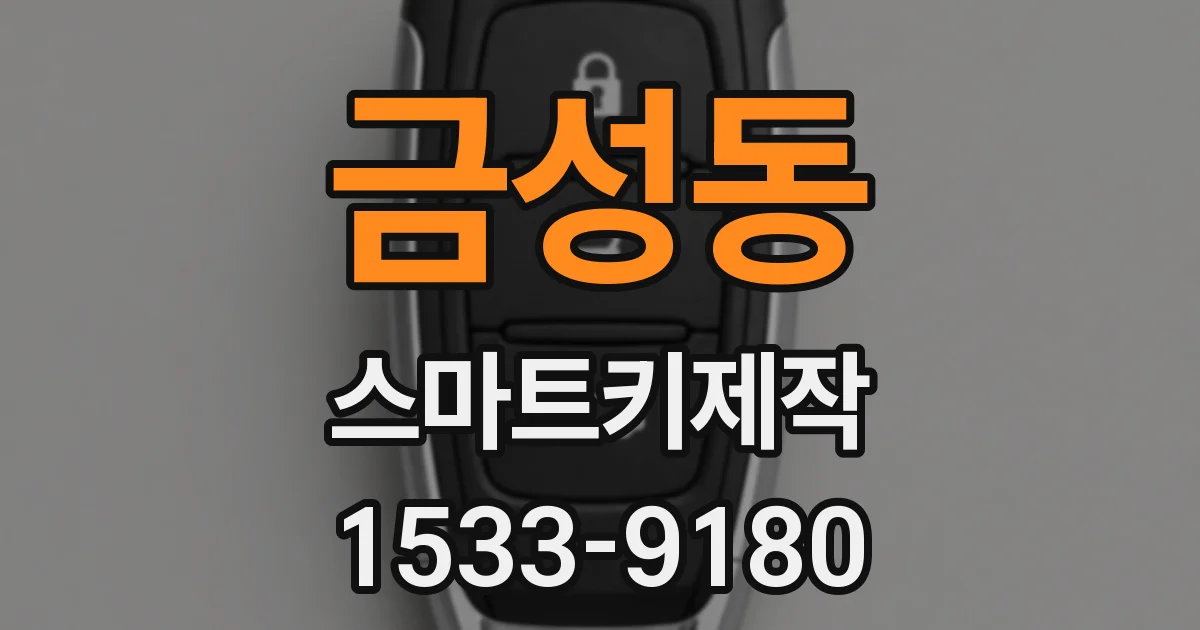 금성동 스마트키제작