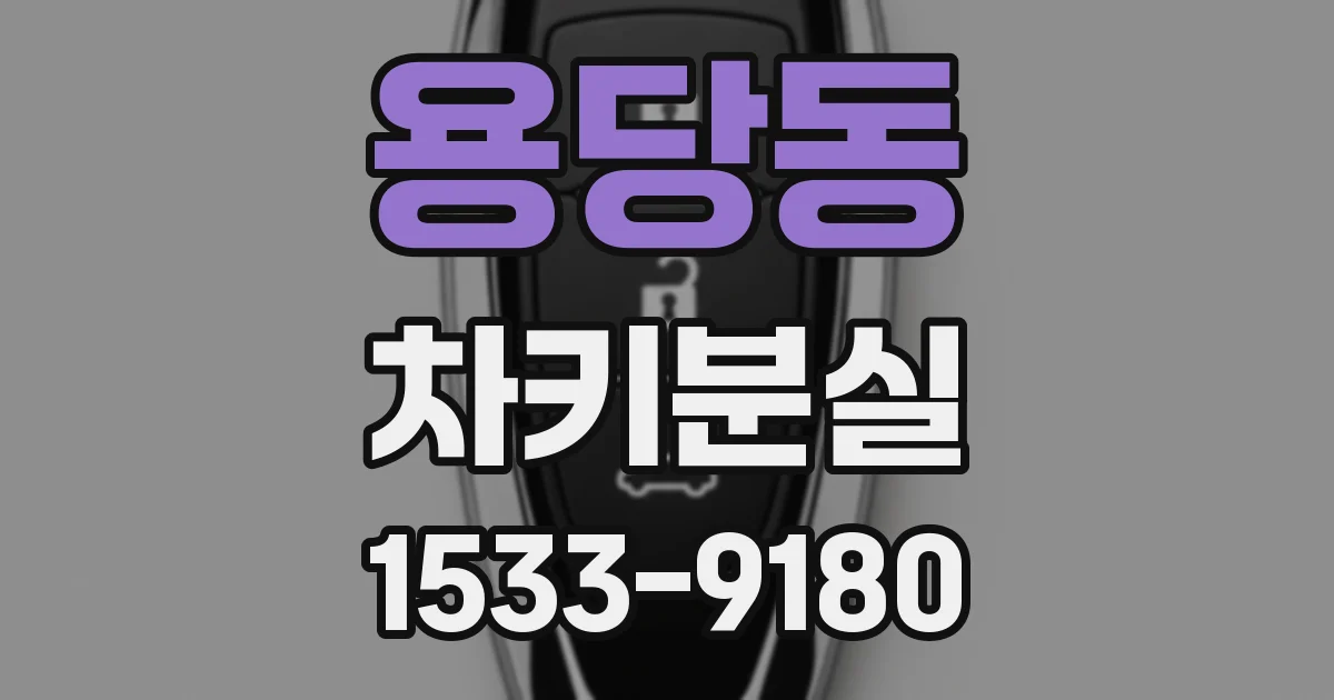 용당동 차키분실