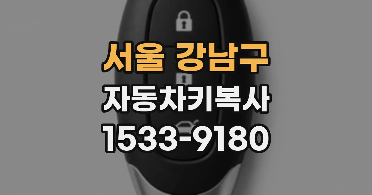 서울 강남구 자동차키복사