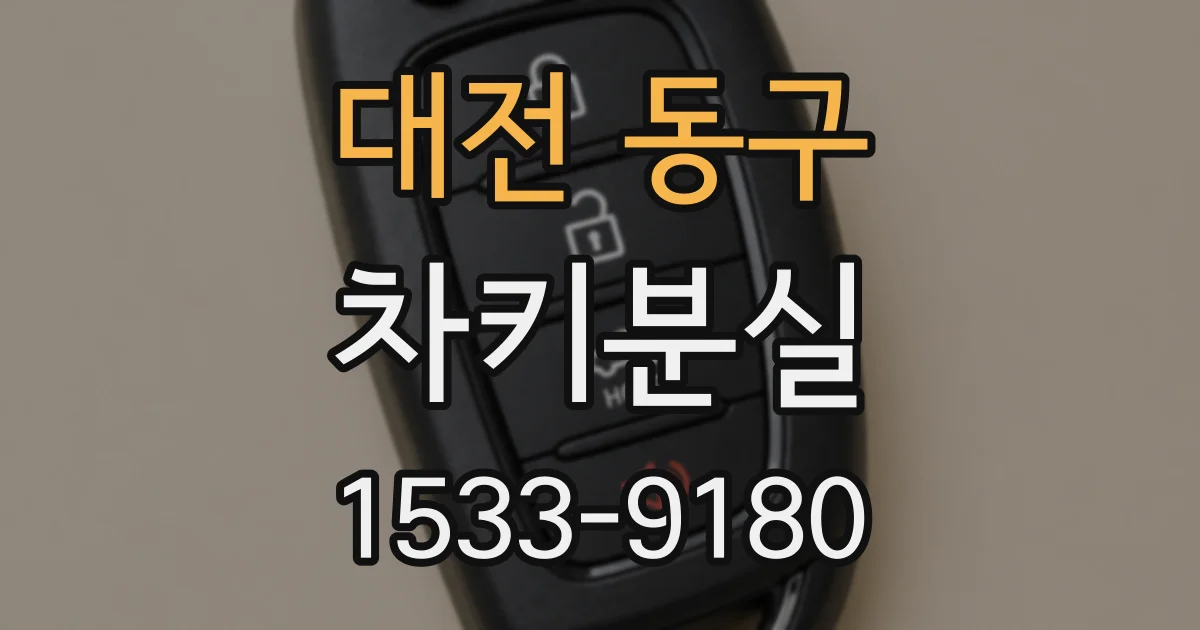 대전 동구 차키분실