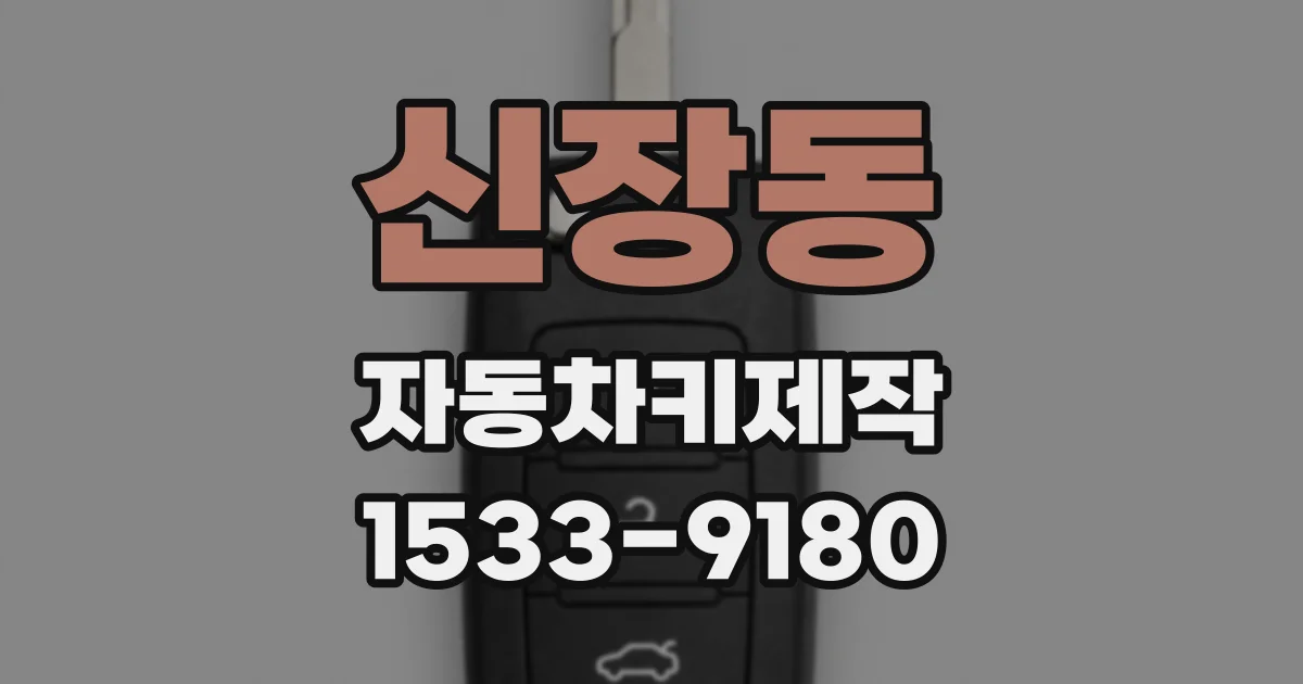 신장동 자동차키제작