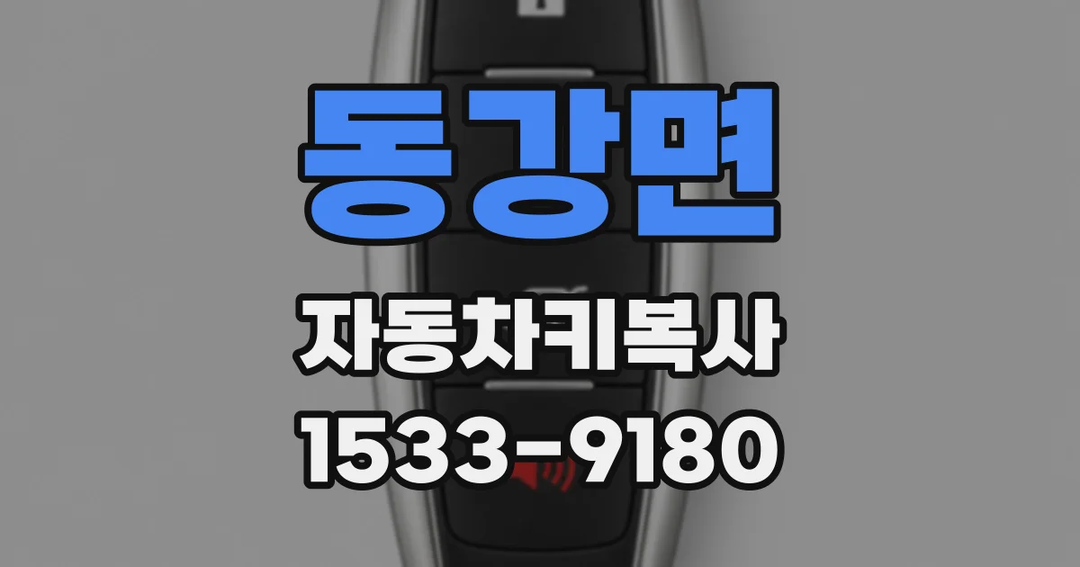 동강면 자동차키복사
