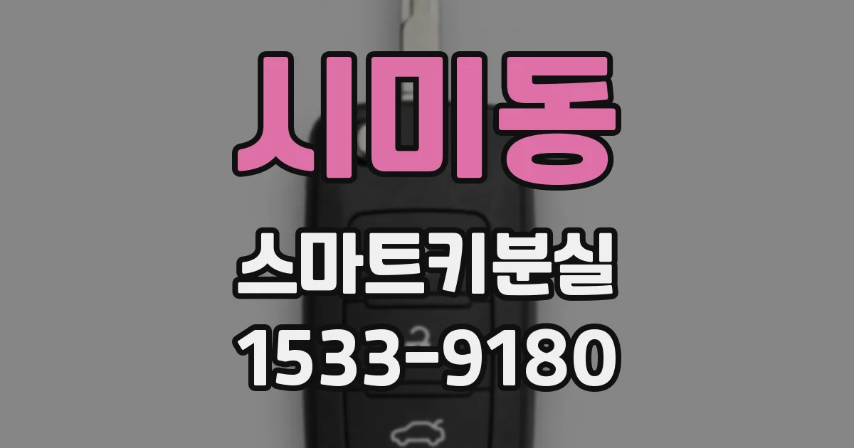 시미동 스마트키분실