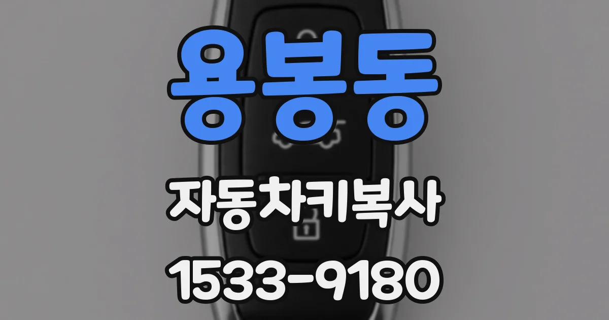 용봉동 자동차키복사
