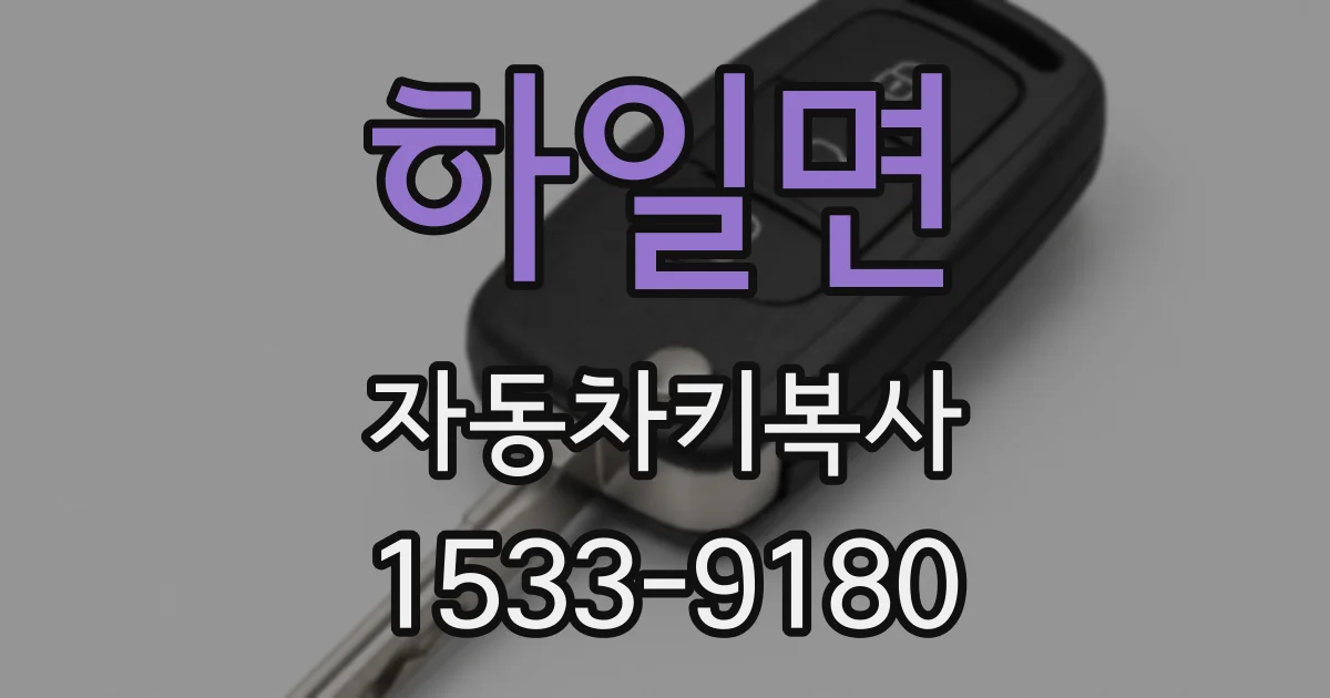 하일면 자동차키복사