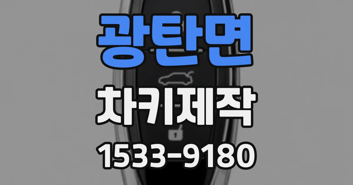 광탄면 차키제작