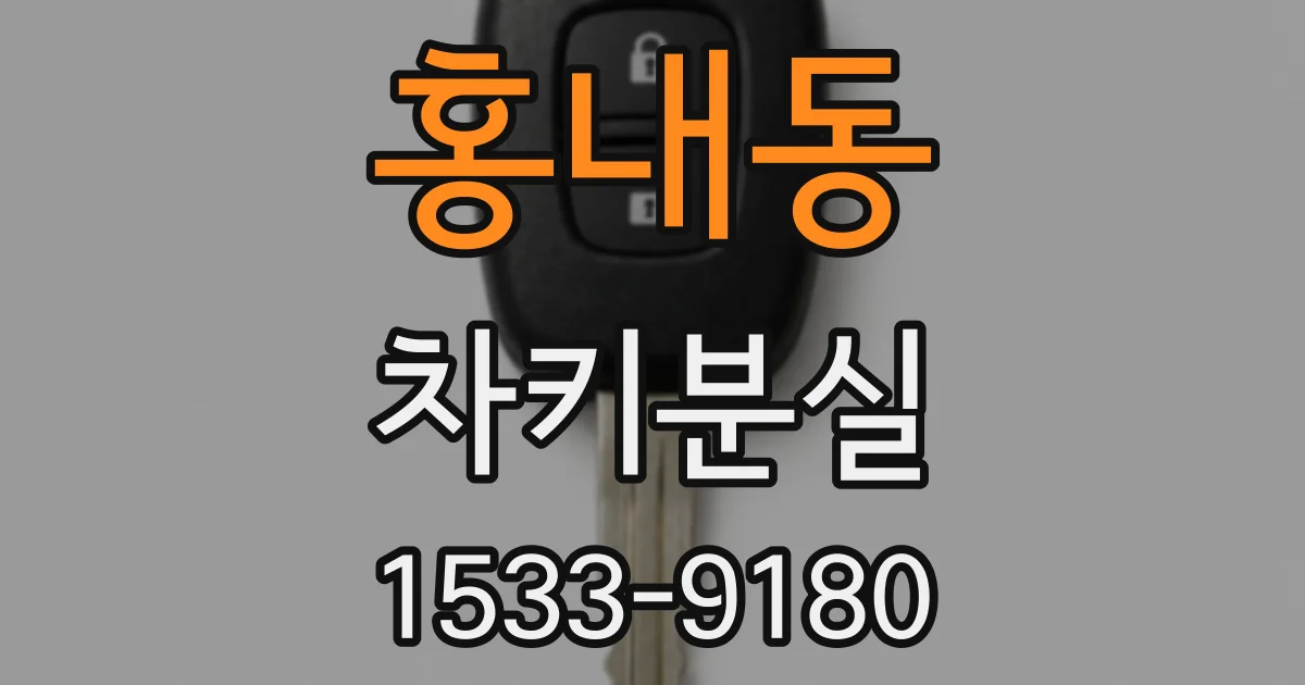 홍내동 차키분실