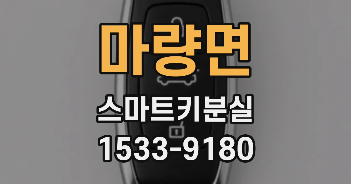 마량면 스마트키분실