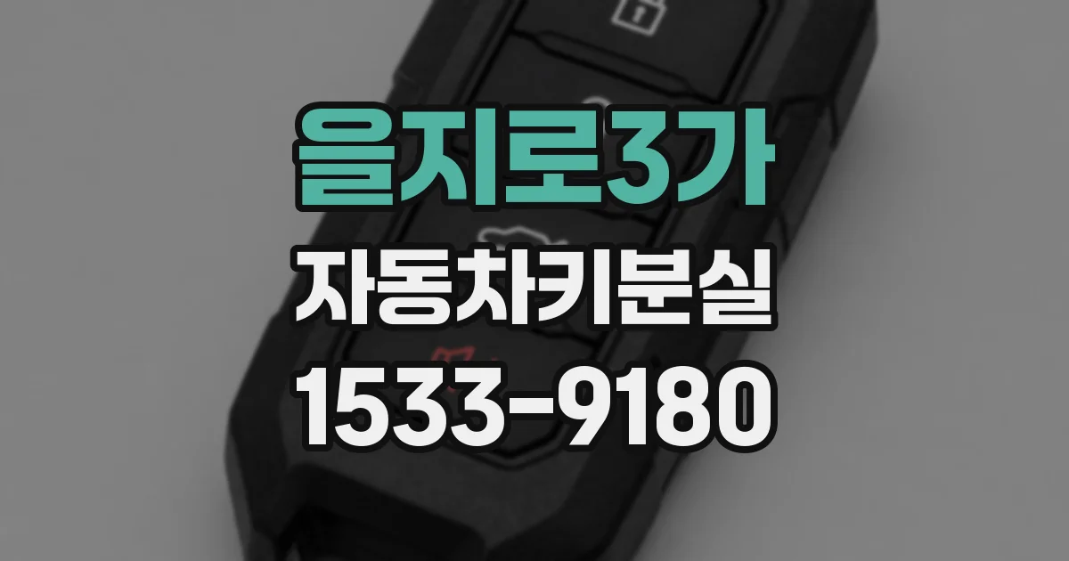 을지로3가 자동차키분실